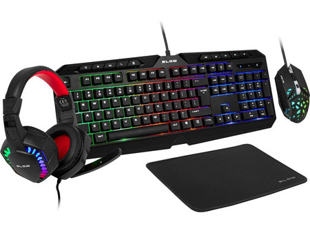 Blow DM-78-185 Σετ Gaming Πληκτρολόγιο RGB Black