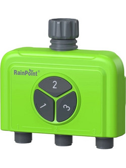 RainPoint HTV345FRF Προγραμματιστής Ποτίσματος Μπαταρίας με Wi-Fi 3 Εξόδων