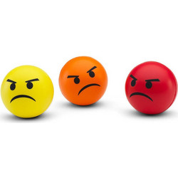 The Source Emoticon Μπαλάκι Αντιστρές Πολύχρωμο 3τμχ