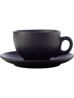 Maxwell & Williams Caviar Coupe Φλιτζάνι Πορσελάνης Μαύρο 250ml AX0355
