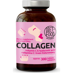 Diet Food Collagen με Υαλουρονικό Οξύ & Βιταμίνη C 300 Ταμπλέτες