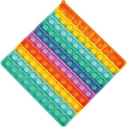 Gama Brands Τετράγωνο Rainbow Jumbo Pop It Πολύχρωμο