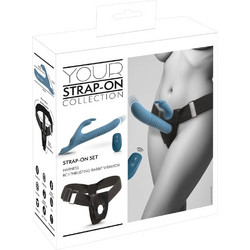 You2Toys Your Harness Strap On με Dildo 26.1cm & Δόνηση Μπλε