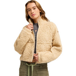 Roxy Blurry Cloud Γυναικεία Ζακέτα Fleece Μακριά με Φερμουάρ Μπεζ ERJPF03212-TGJ8