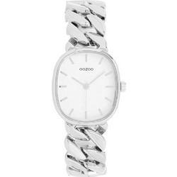 Oozoo Timepieces Γυναικείο Ρολόι με Ασημί Μεταλλικό Μπρασελέ C11715