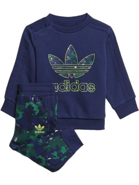 Adidas All Over Print Camo Βρεφικό Σετ Φόρμας Χειμωνιάτικο Navy Μπλε Πράσινο H20309