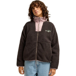 Billabong Mountain Life Γυναικεία Ζακέτα Fleece Μακριά με Φερμουάρ Σοκολατί EBJPF00137-BSD