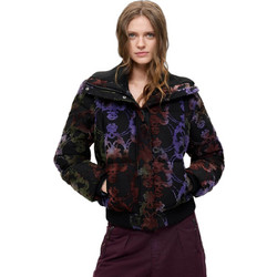 Desigual Γυναικείο Μπουφάν Χειμωνιάτικο Puffer Μακρύ Μαύρο 26WWEW36