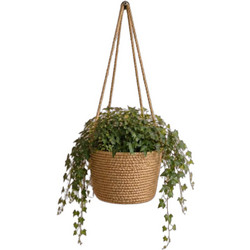 Stewe Home Κασπώ Επιτοίχιo Εξωτερικού Χώρου Ψάθινο Ταμπά 15x15cm STE-044775-V101117