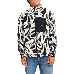 Quiksilver Ανδρική Ζακέτα Fleece με Φερμουάρ Μαύρη Λευκή EQYPF03066-WEG8