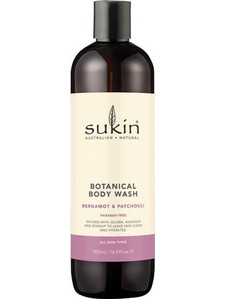 Sukin Bergamot & Patchouli Αφρόλουτρο σε Gel 500ml