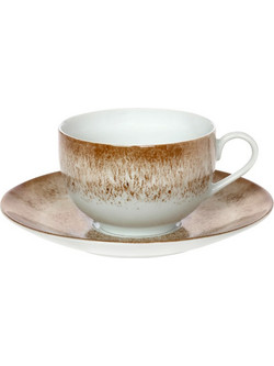 Cryspo Trio Mayo Φλιτζάνι Cappuccino Latte & Τσαγιού Πορσελάνης Λευκό Πορτοκαλί 250ml 25.970.16