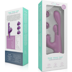 EasyToys The Trio Tap Κλειτοριδικός Δονητής Rabbit G-Spot 24cm Μωβ