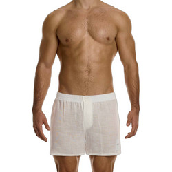 Modus Vivendi Linen Woven Ανδρικό Μποξεράκι Off White