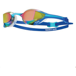 TYR Tracer-X Elite Mirrored Γυαλάκια Κολύμβησης Ενηλίκων Αντιθαμβωτικά Μπλε