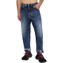 Dsquared2 Ανδρικό Τζιν Παντελόνι Κανονική Εφαρμογή Navy Μπλε S74LB1954S30839
