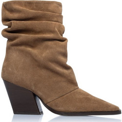 Sante Γυναικεία Μποτάκια Cowgirl Suede Ταμπά με Χοντρό Ψηλό Τακούνι 26-538-12