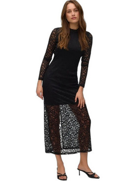Vero Moda Maxi Φόρεμα για Γάμο / Βάπτιση Μαύρο 10353589