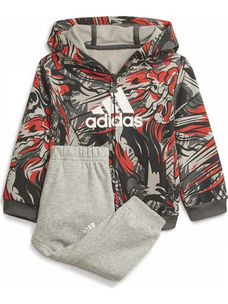 Adidas Βρεφικό Σετ Φόρμας Χειμωνιάτικο Χακί Γκρι H28839