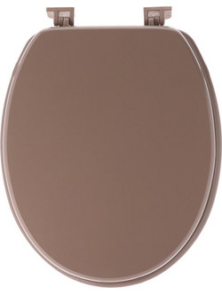Plastona Καπάκι Λεκάνης Οβάλ Ξύλινο Καφέ 46x37.5cm 06.4101166