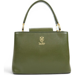 Passaggio Leather Γυναικεία Τσάντα Χειρός Δερμάτινη Χακί 5421-KR-17