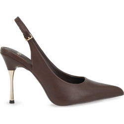 Exe Γόβες Slingback με Τακούνι Στιλέτο Σοκολατί X47001015-501