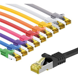 Goobay S/FTP Cat.6a Καλώδιο Δικτύου Ethernet 3m Multicolor 10τμχ 69941
