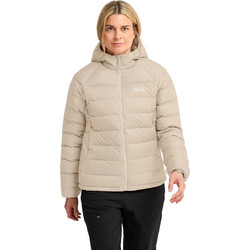 Jack Wolfskin Γυναικείο Μπουφάν Χειμωνιάτικο Puffer Μακρύ Αντιανεμικό Μπεζ A66374-A0084