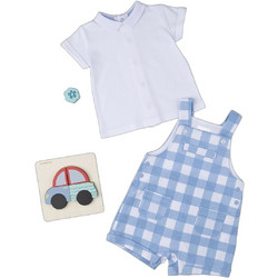 Prenatal Βρεφικό Σετ για Αγόρι Καλοκαιρινό Λευκό Royal Blue 689881