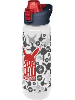 Stor Pokemon Pikachu Παιδικό Παγούρι Πλαστικό BPA Free Διαφανές Μαύρο Κόκκινο 1075ml