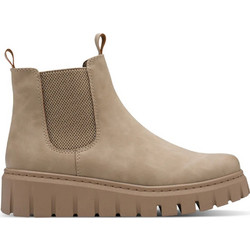 Marco Tozzi Γυναικεία Μποτάκια Chelsea Πλατφόρμα Suede Μπεζ 2-25444-45-341