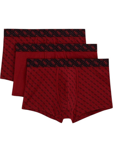 Guess Ανδρικά Μποξεράκια Σετ 3Pack Μπορντό U5BG69K6YW1-P5ME
