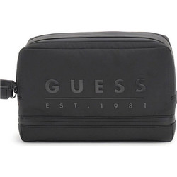 Guess Sondrio Ανδρικό Νεσεσέρ Ταξιδίου με Θήκες 25x3x16cm Μαύρο