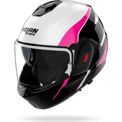 Nolan N120-1 Fluente 367 Black White Pink Κράνος Μηχανής Flip-Up 1670gr
