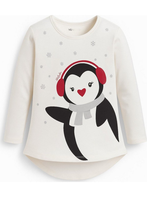 Penguin Παιδικό T-Shirt Μακρυμάνικο Λευκό 225738