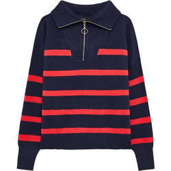 Vero Moda Γυναικείο Πουλόβερ με Γιακά Navy Μπλε 10269246