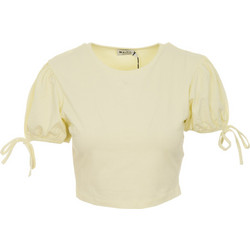 NA-KD Γυναικείο Καλοκαιρινό Crop Top Κίτρινο 1S2.040.010