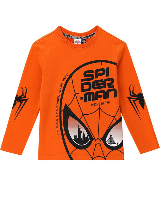 Original Marines Spider-Man Παιδικό T-Shirt Μακρυμάνικο Πορτοκαλί DBAV2731B 16-1260TCX