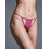 Milena By Paris Γυναικείο Sexy String με Δαντέλα Μπορντό 6987