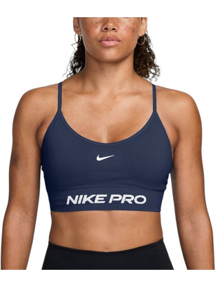 Nike Pro Seamless Αθλητικό Μπουστάκι με Μέτρια Στήριξη Navy Μπλε IR4154-410