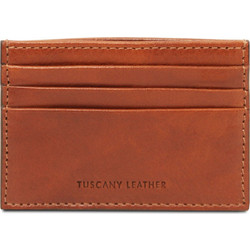 Tuscany Leather Μικρό Δερμάτινο Γυναικείο Πορτοφόλι Καρτών Ταμπά TL142473