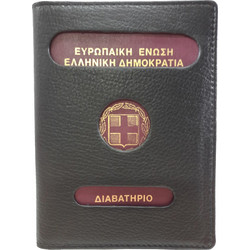 DOMLEATHERS DOMLEATHERS ΔΕΡΜΑΤΙΝΗ ΘΗΚΗ ΔΙΑΒΑΤΗΡΙΟΥ DL2117 ΜΑΥΡΟ