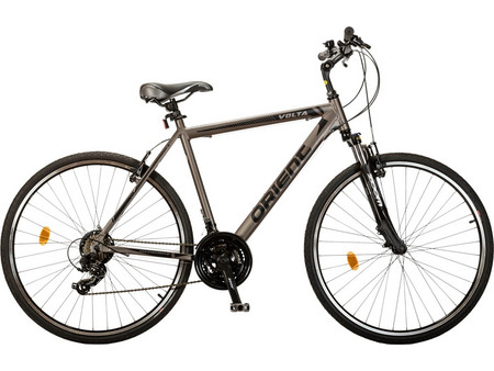 Orient Bikes Volta 2022 Ποδήλατο Trekking 28" Αλουμινίου με 21 Ταχύτητες Γκρι