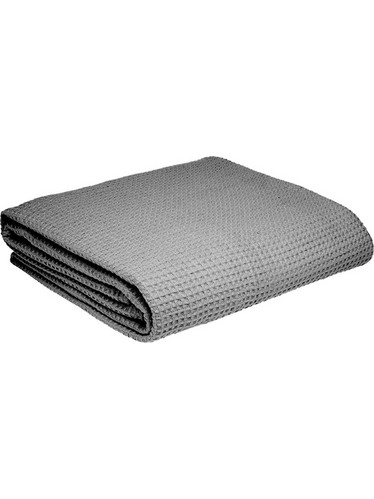 Κουβέρτα πικέ μονή γκρι 160x240cm c59978