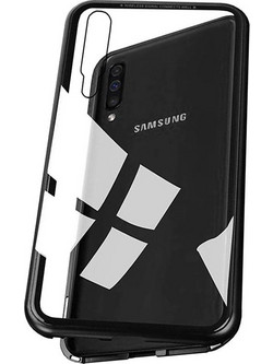 Σκληρή μαγνητική θήκη για Samsung Galaxy A30 Μαύρη (OEM)