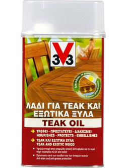 V33 Teak Λάδι Εμποτισμού Ξύλου Έτοιμο προς Χρήση 1lt