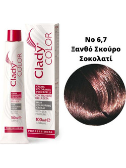 Clady Color 6.7 Blond Dark Chocolate Μόνιμη Βαφή Μαλλιών 100ml