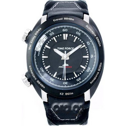 Time Force Pro Trekking Ανδρικό Ρολόι με Μπλε Δερμάτινο Λουράκι 3050MA01