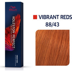 Wella Koleston Perfect Me+ Vibrant Reds 88/43 Έντονο Ξανθό Ανοιχτό Κόκκινο Χρυσό Μόνιμη Βαφή Μαλλιών 60ml