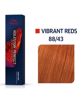 Wella Koleston Perfect Me+ Vibrant Reds 88/43 Έντονο Ξανθό Ανοιχτό Κόκκινο Χρυσό Μόνιμη Βαφή Μαλλιών 60ml